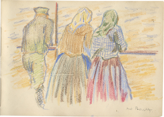 Фогт Фёдор Адольфович. Альбом с рисунками и набросками, сделанные в войну с Германией 1914 г. на Южном фронте